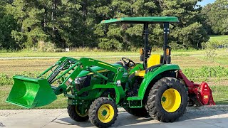 John Deere Compact Tractor 3025 Initial 10 Hour Service [upl. by Ezirtaeb]