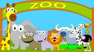 Animales del Zoo para niños  Sonidos de Animales para niños  Animales del Zoológico para niños [upl. by Jase]