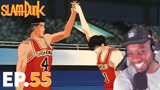 Slam Dunk Ep55 Reaction Shohoku takes the lead on Kainan [upl. by Anidal]