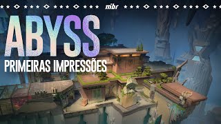 ABBYS A PRIMEIRA IMPRESSÃƒO DOS PLAYERS DO MIBR SOBRE O NOVO MAPA DO VALORANT [upl. by Elttil202]