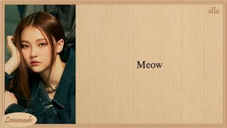 MEOVV MEOW Easy Lyrics [upl. by Hoem]