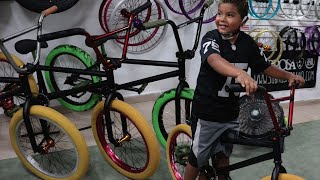 Acompañamos a niño de 9 años por su primera BMX  BIKE CHECK BMXposser shop [upl. by Lyndell]