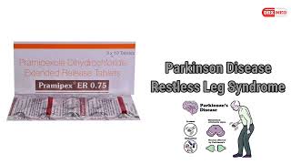 Pramipexole tablet in hindi  Pramipex er 075 tablet uses dose [upl. by Amehsat]