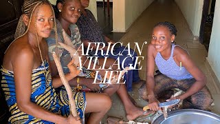 African village life  How to make abachaakpu mmiri africa trending nigeria village food [upl. by Hgierb]