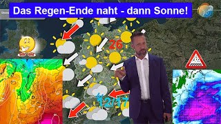 Letzte RegenTag dann sonniger amp wärmer Mittelfrist spannend Wettervorhersage 1622092024 [upl. by Trin]