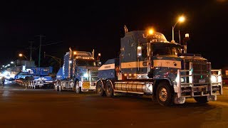 Massive 663 tonne transformer Superload in Geelong Victoria [upl. by Nnylarej]