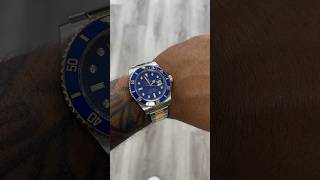 Rolex Submariner Bluesy Serti Wrist Check wristcheck rolex luxury gmt daydate dial audemars [upl. by Hoi994]