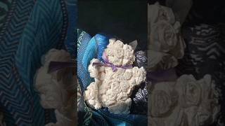 Cute Teddy making with tissue diy shorts viralvideo raisasdiary [upl. by Eeram]