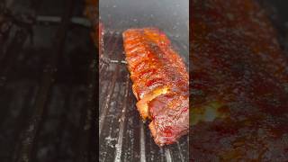 6 hour Smoked Ribs perfect delicious dinnerideas smokedribs bbqrecipe homecook backyardbbq [upl. by Einra]