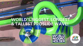 Ride the Wave this Summer  Funfields NEW EPIC quotGravity Wavequot Waterslide [upl. by Huoh]