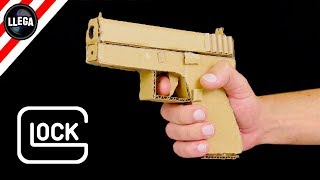 HOW TO MAKE A GLOCK 17 PISTOL FROM CARDBOARD – Tips and tricks [upl. by Spindell905]