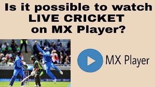 Watch LIVE CRICKET match on MX Player  CricPlanet [upl. by Eolande]