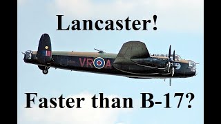 Lancaster Fastest 4 Engine Bomber in Europe [upl. by Ursala]