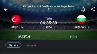 LIVE Turkiye U17 VS Bulgaria U17 Europe u17 qualification1st stageRound3 [upl. by Bonis]