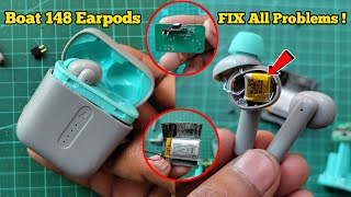 how to fix boat airdopes 148 one side not charging  boat airdopes 148 charging problem FIXED [upl. by Aierbma]