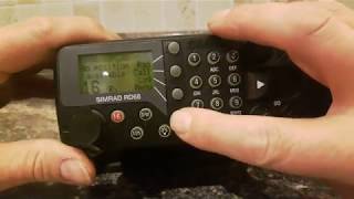 Simrad RD68 VHF Marine DSC Radio MMSI Reset [upl. by Rosenthal]