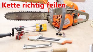 Feilentools  Kette richtig feilen  HBNBMotorsägen [upl. by Wilcox]