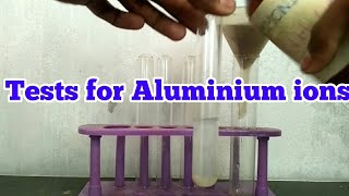 Tests for Aluminium ions [upl. by Ronyam]