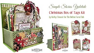 Yuletide Box of Tags Kit Reveal for The Button Farm Club [upl. by Bush]