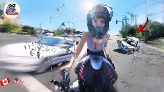 BRUTAL MOTORCYCLE CRASHES  CRAZY amp EPIC Motorcycle Beginner Mistakes 2024 2 [upl. by Saraiya402]