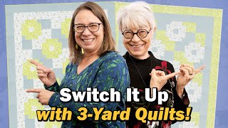 Be a Quilt Rebel  Swapping Fabric Positions in a 3Yard Quilt [upl. by Nollahp]