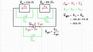 Reihenschaltung von zwei Widerständen [upl. by Jeremiah552]
