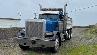 Peterbilt 379 Dump Truck Cold Start and RideAlong [upl. by Stier]