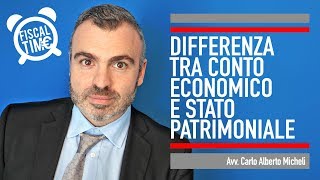 DIFFERENZA TRA CONTO ECONOMICO E STATO PATRIMONIALE [upl. by Nayra171]