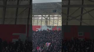 Malerbetrieb FC RotWeiß Erfurt Die Fans von RotWeiß streichen den Gästeblock beim Rivalen Jena [upl. by Adnarim]