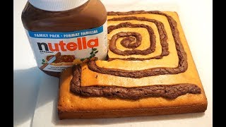 RECETTE DE GÂTEAU SPIRALE AU NUTELLA [upl. by Clementia830]