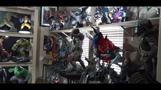 STATUE COLLECTION ROOM TOUR UPDATE 2023 COLLECTION Sideshowmarvel16figurestoys [upl. by Enrol]