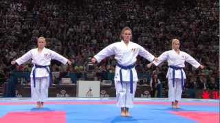 22 Bronze Female Team Kata Venezuela vs France WKF World Karate Championships 2012 [upl. by Meill958]