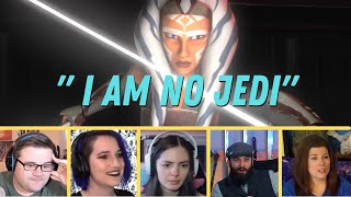 Reactors Reaction to Ahsoka saying quotI AM NO JEDIquot from Star Wars Rebels 2x22  Twilight Apprentice [upl. by Eelime]