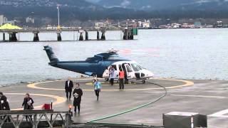 S76 Helijet landing amp takeoff [upl. by Ayanet564]