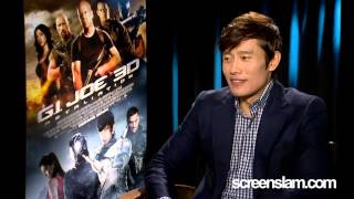 GI JOE RETALIATION ByungHun Lee Movie Interview  ScreenSlam [upl. by Dorette]