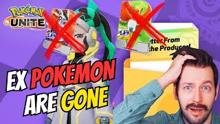 Farewell EX Pokemon WE WONT MISS YOU Producer Letter IS WILD  Pokemon Unite [upl. by Tonneson]