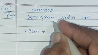 CONVERT 3CM 3MM INTO CM  MILLIMETRES KO CENTIMETRES MEIN KAISE CONVERT KARE [upl. by Enait637]