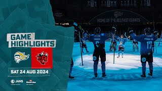 HIGHLIGHTS Stena Line Belfast Giants vs Cardiff Devils [upl. by Leventis]