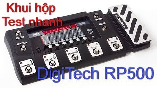 Khui hộp test nhanh DigiTech RP500  ChoiGuitar Shop [upl. by Biebel]