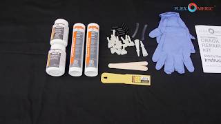 Flexomeric FLEXKIT100  FLEXKIT200 Do It Yourself Crack Repair Kit [upl. by Guttery]