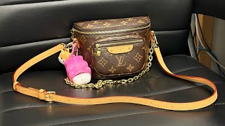 How I pack my Louis Vuitton mini bumbag [upl. by Ainesy]