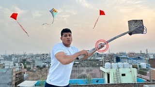 😱Caught Kite On Other Roof  Kite Snatching  Kite Vlog [upl. by Roselba]