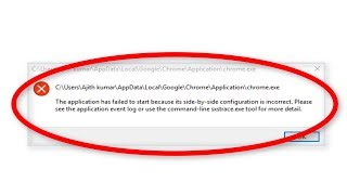How To Fix The Application Has Failed To Start Because its SidebySide Configuration Is Correct [upl. by Anastas638]
