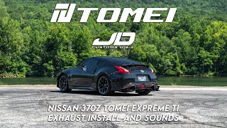 Nissan 370Z With a Tomei Exhaust  4K [upl. by Ecirehs]