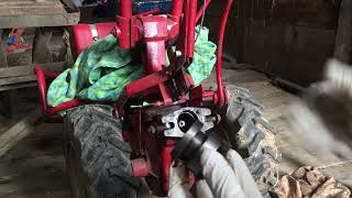 TroyBilt Horse Rototiller Tines wont Engage  Fixing Seized Dog ClutchPTO 1986 PTO Horse Tiller [upl. by Alleinnad]