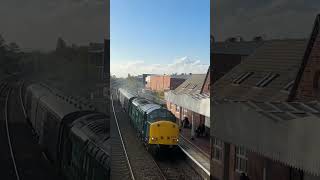 At Hinckley station 37608 Andromeda ￼ROG 5M57 with coaching stock [upl. by May]