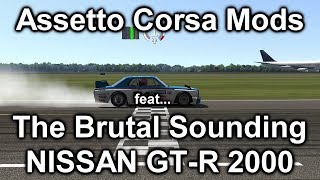 Assetto Corsa MODS Battle  The GTLegends Nissan GT R 2000  the Top Gear Test Track [upl. by Airamzul]