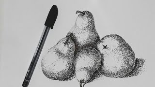 تعلم الرسم بالتنقيط le pointillismeApprendre la peinture au goutte à goutte [upl. by Peti]