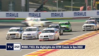 MOTOR TV22 Die Highlights des DTM Classic Cup vom Sonntag in Spa 2022 [upl. by Vachell939]