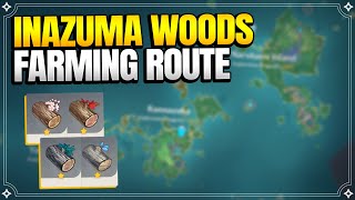 All Inazuma Woods Farming Route  Wood Locations 【Genshin Impact】 [upl. by Richter]